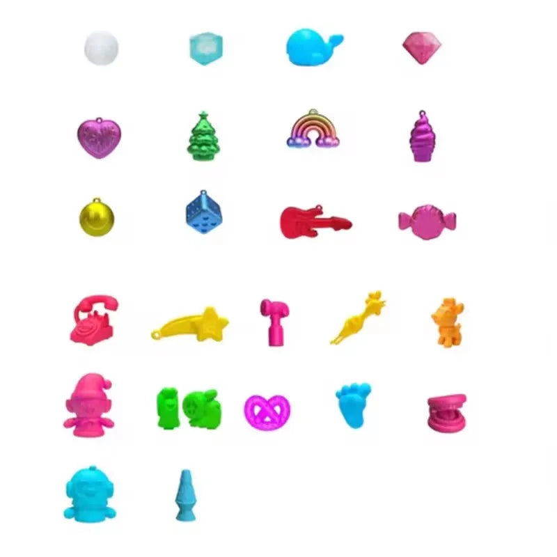 3D PVC Advent Calendar Fidget Toy Surprise Box - Holiday Countdown Stress Relief Toys for Adults