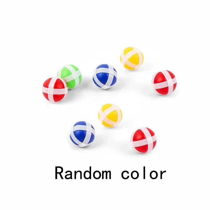 Montessori Sticky Ball Dartboard Toy for Kids Ages 3-7 - Indoor Educational Target Game with Soft Velcro Balls