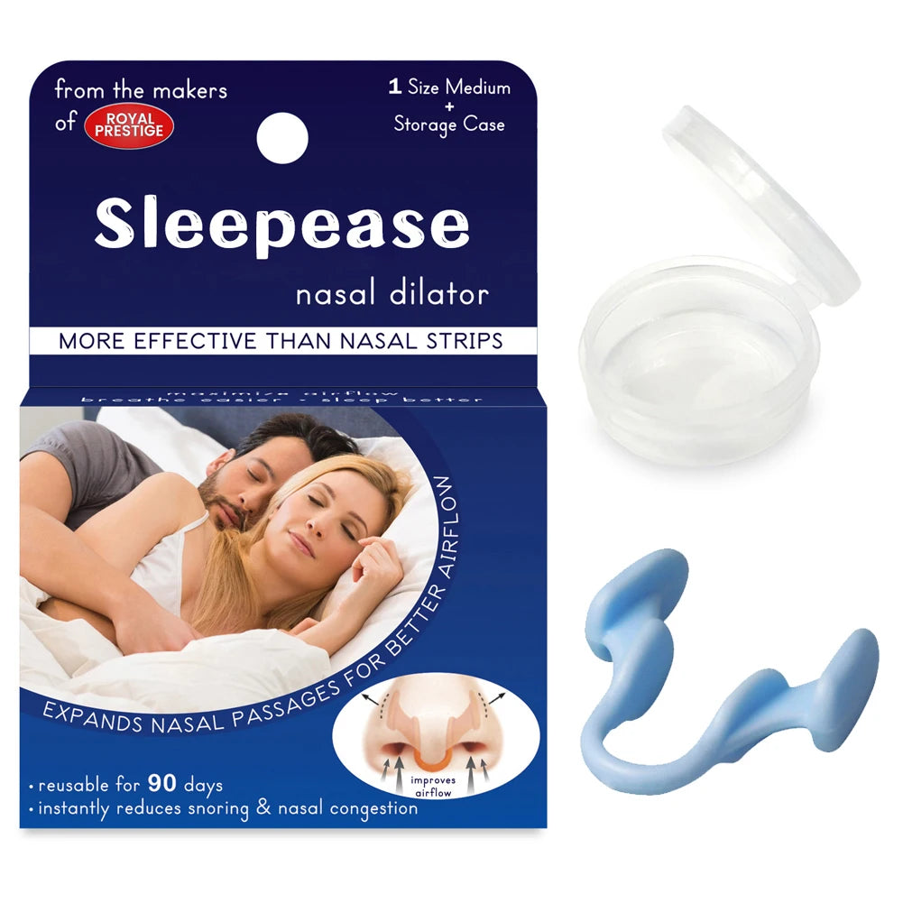 Silicone Nasal Dilator Nose Clip Anti-Snoring Breathing Aid for Sleep & Rhinitis - 1pc
