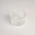2-Pack Clear Glass Tealight Candle Holders – Small Mini Candlestick Table Centerpiece for Wedding, Home & Party