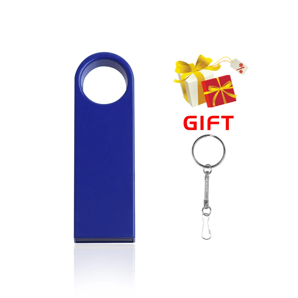 Metal USB 2.0 Flash Drive Pen Drive 4/8/16/32/64/128GB – Portable USB Stick, Waterproof & Antimagnetic