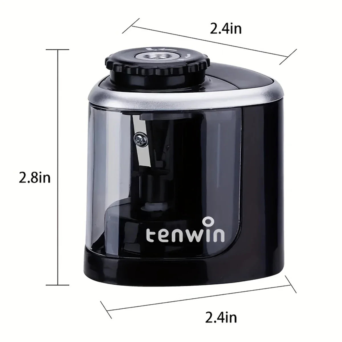 Automatic Electric Pencil Sharpener (6–8mm / 0.24–0.31 in) Desktop for Students, School & Office