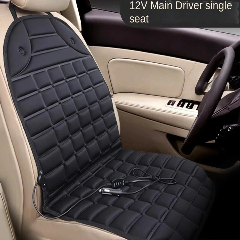 12V Car Heated Seat Cushion - Quick-Heating Electric Winter Seat Cover (94 x 46.5 cm / 37 x 18.3 in)