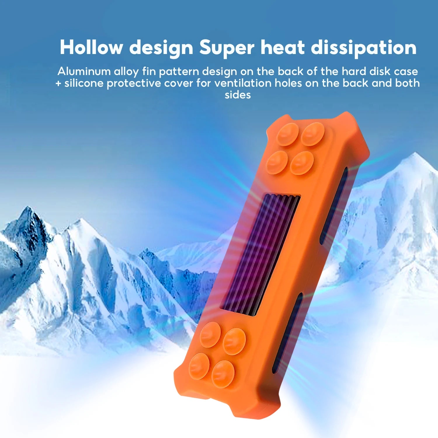 Portable M.2 NVMe SSD Enclosure with HD Health Display, USB 3.2 Gen 2 10Gbps PCIe