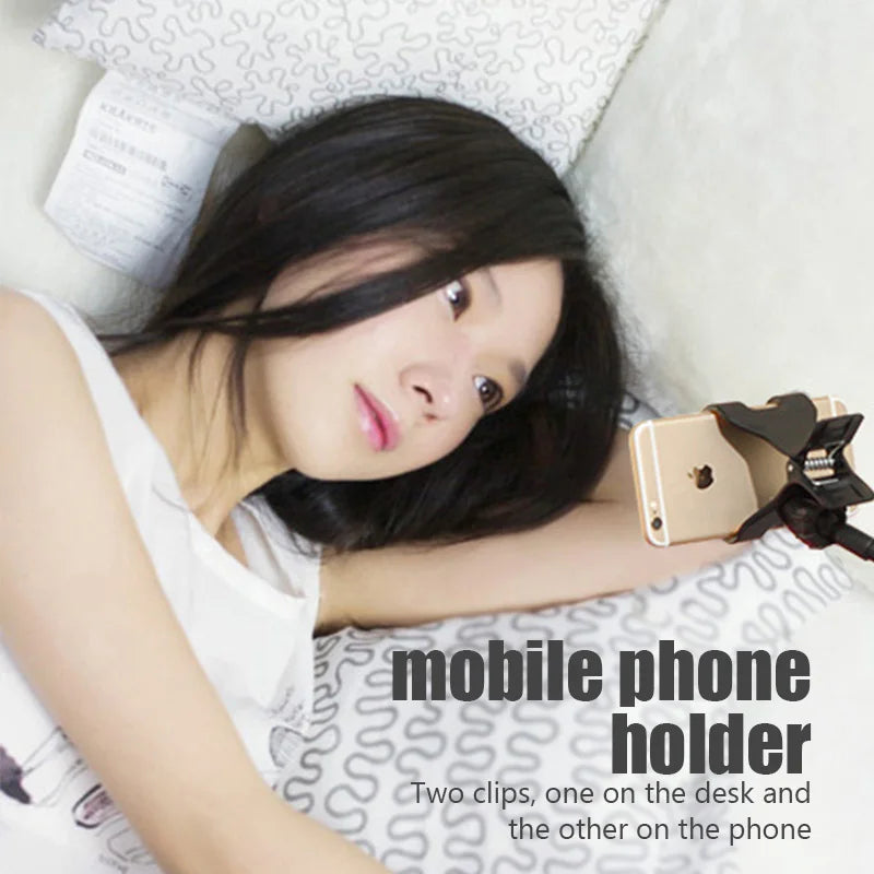 Universal Flexible Phone Holder — Adjustable Lazy Clip Mount for Bed, Desk & Headrest (Smartphone Stand)