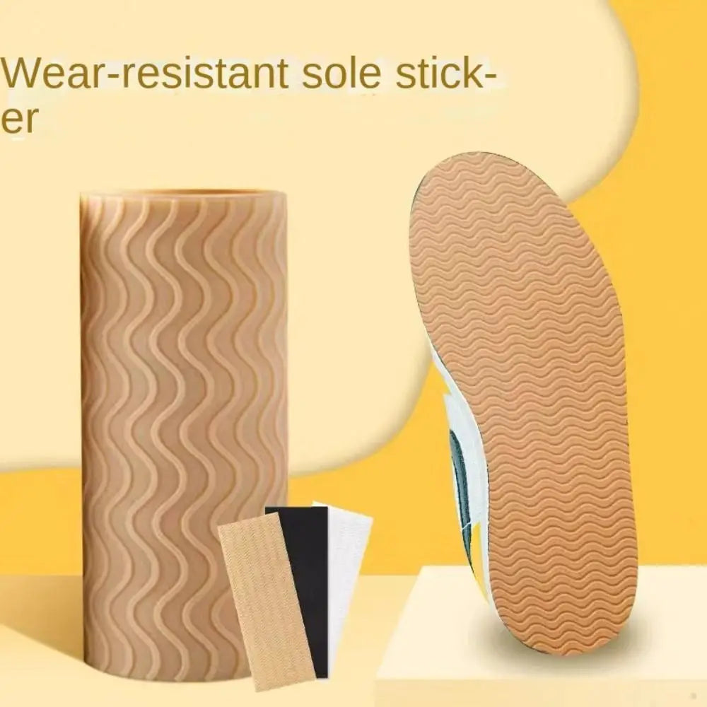 Self-Adhesive Anti-Slip Shoe Sole Protectors 10×27 cm (3.94×10.63 in) – Shock-Absorbing Rubber Insoles