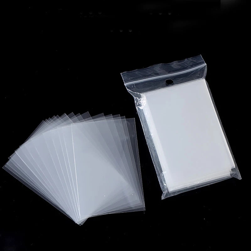 100-Pack Transparent Mixed-Size Card Sleeves - Card Protectors for Magic, Tarot, Poker & Board Games