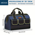 Heavy-Duty Electrician Tool Bag — Multi-Compartment Organizer with Wrench Storage & Reinforced Belt