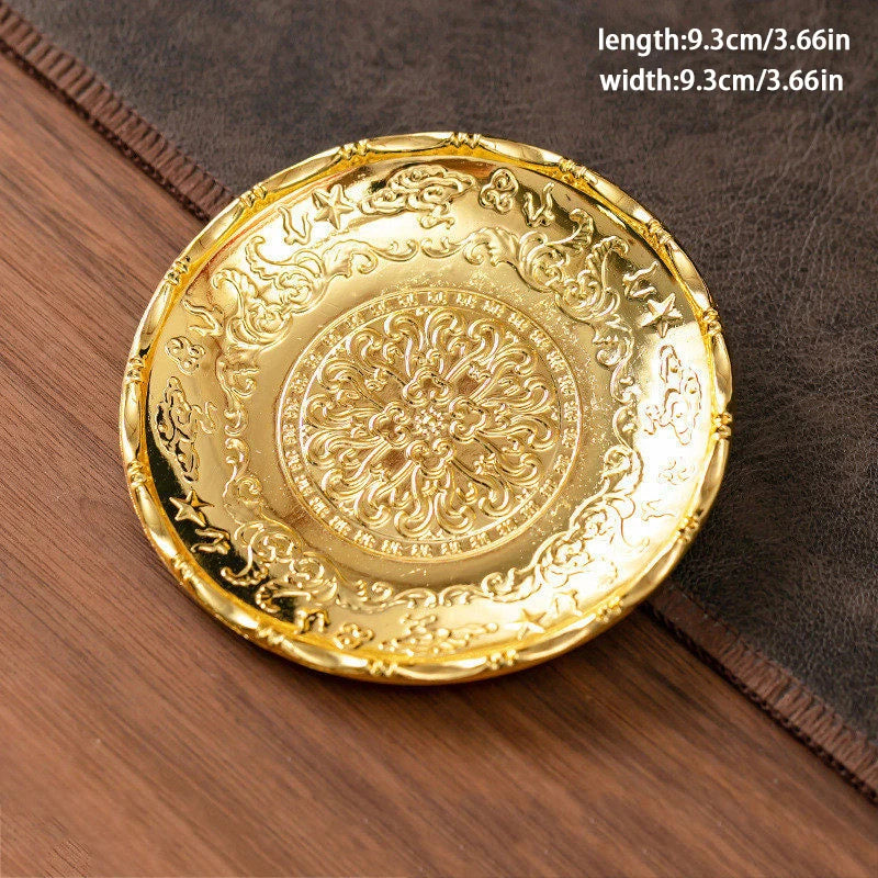 Metal Drink Coaster — Modern Round Table Coaster for Cups & Glasses