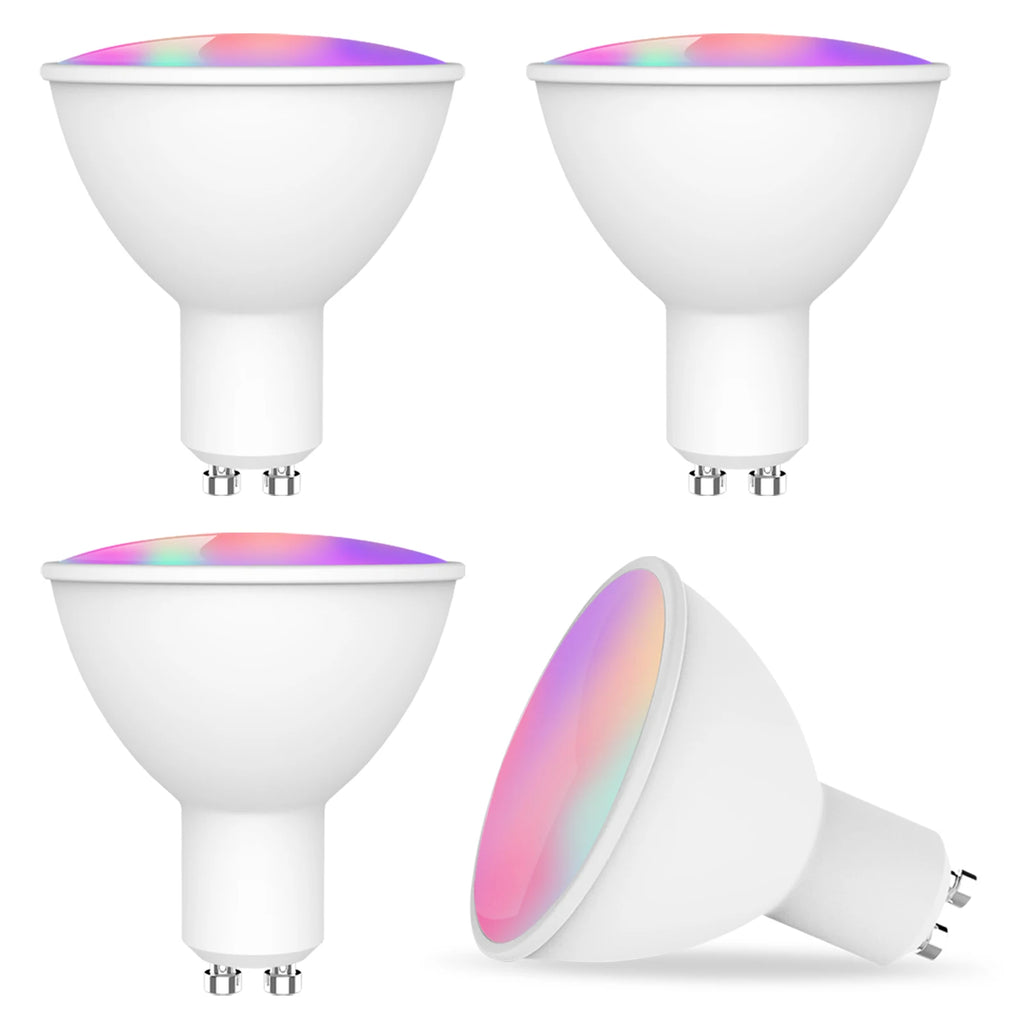 GU10 Smart LED Bulb 5W RGB+CCT WiFi & ZigBee Dimmable — Smart App Control, Voice Assistant Compatible