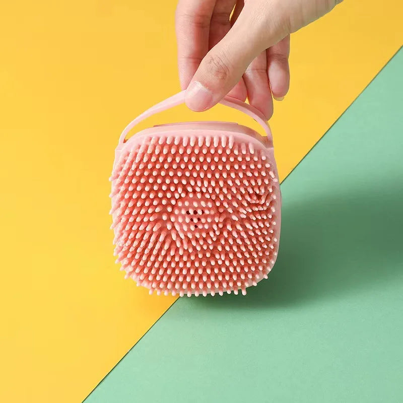 Silicone Pet Bath Massage Brush Glove for Dogs & Cats - Soft Grooming & Bathing Tool
