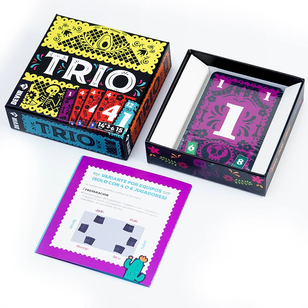 Spanish Card Game Bundle – Party & Family Games Set: Trio, Party Friends, The Imposter, Arre Unicorn, Black Stories, Unanimous, Sleeping Queens