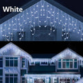 LED Icicle Curtain Fairy Lights - 4m/6m/12m (13ft/20ft/39ft) Waterproof String Lights for Christmas, Wedding & Party Indoor Outdoor