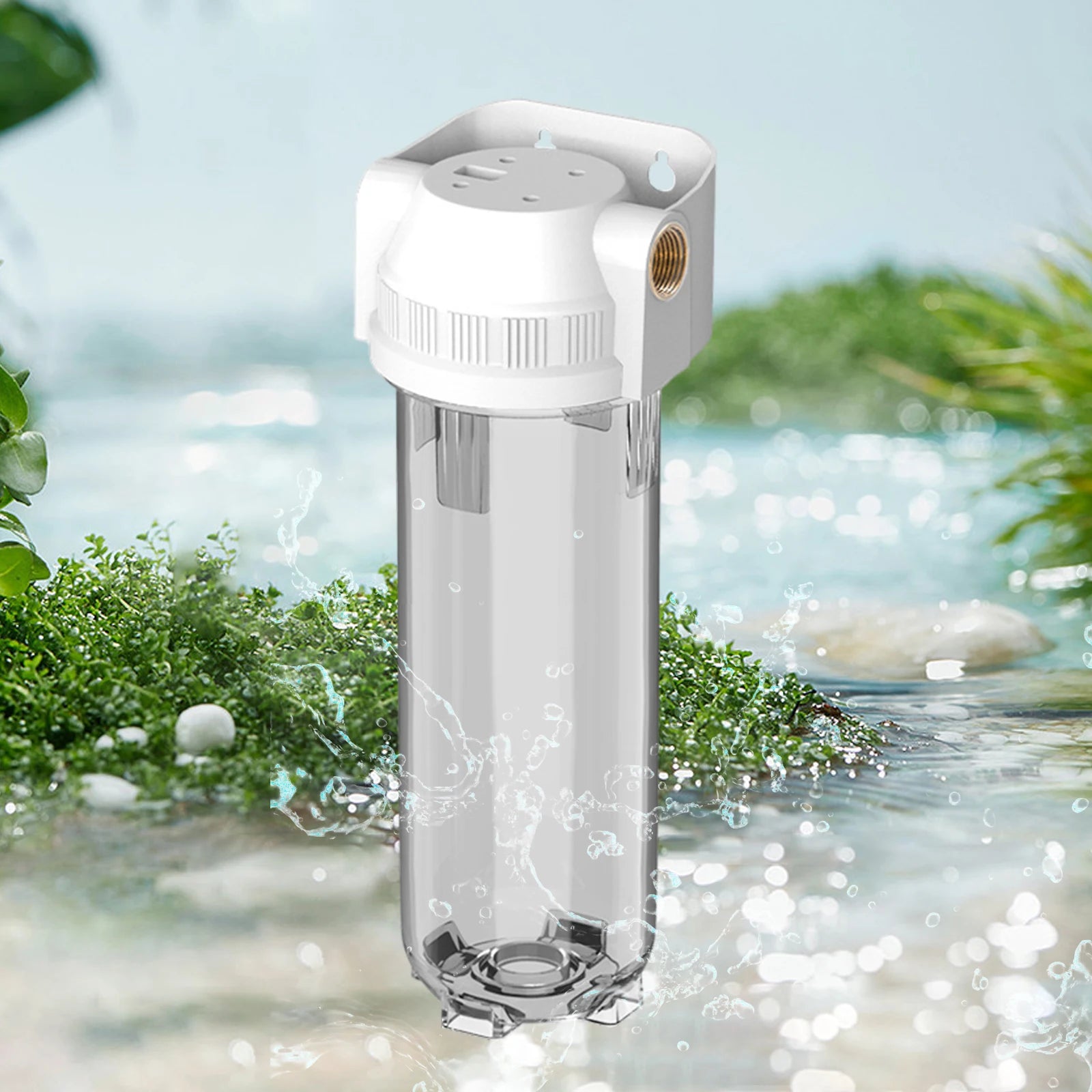 10-Inch (25 cm) Transparent PET Proof Bottle Water Filter Replacement Cartridge for Kitchen Water Purifiers