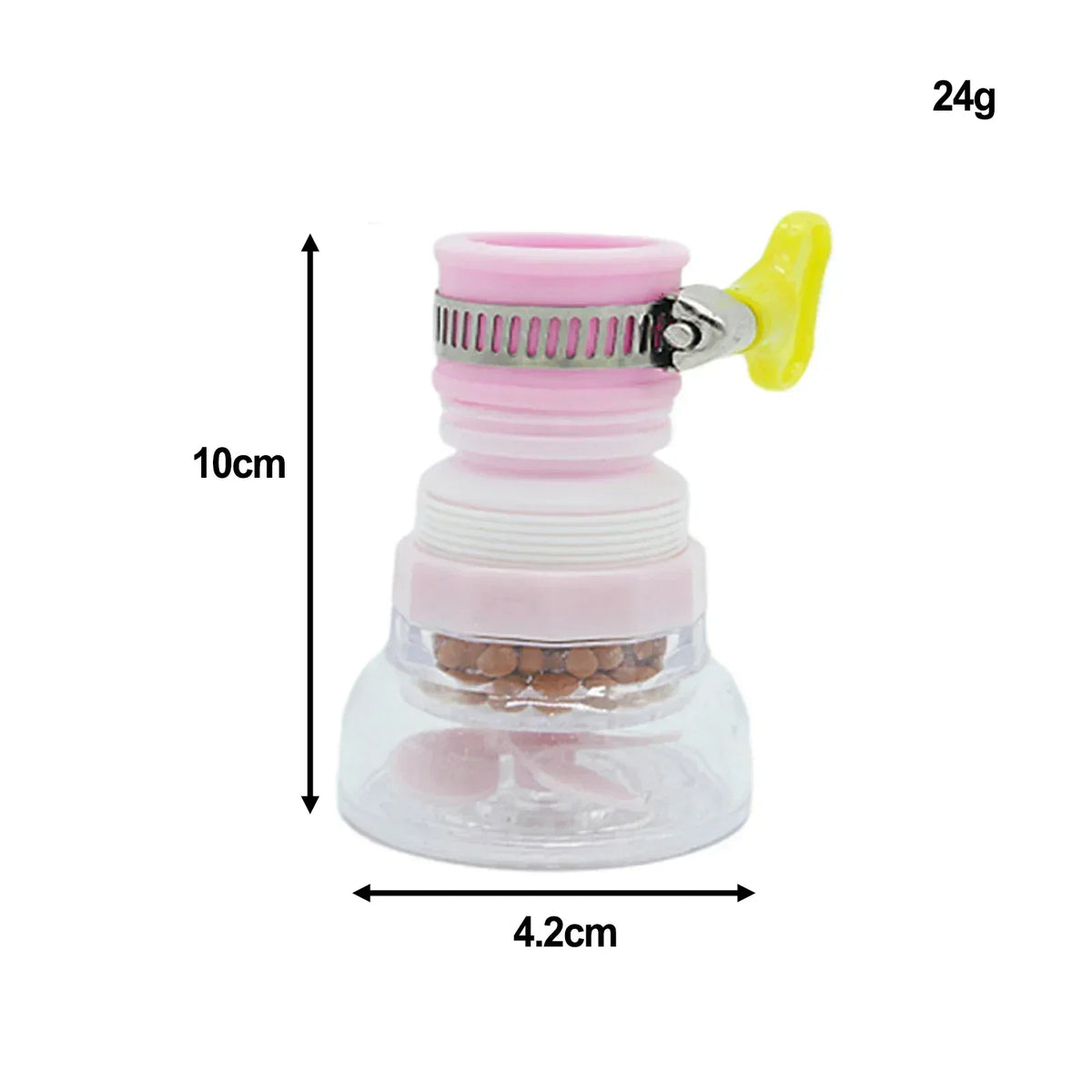 Universal Faucet Aerator & Water Filter Nozzle – 360° Rotating Kitchen & Bathroom Tap Foamer, Fits 16–22mm (0.63–0.87 in) Taps, Water-Saving