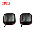 Compact EVA Earphone Case Zipper Pouch - Portable Hard Shell Headphone Storage 3 x 3 x 1.1 in (7.5 x 7.5 x 2.9 cm)