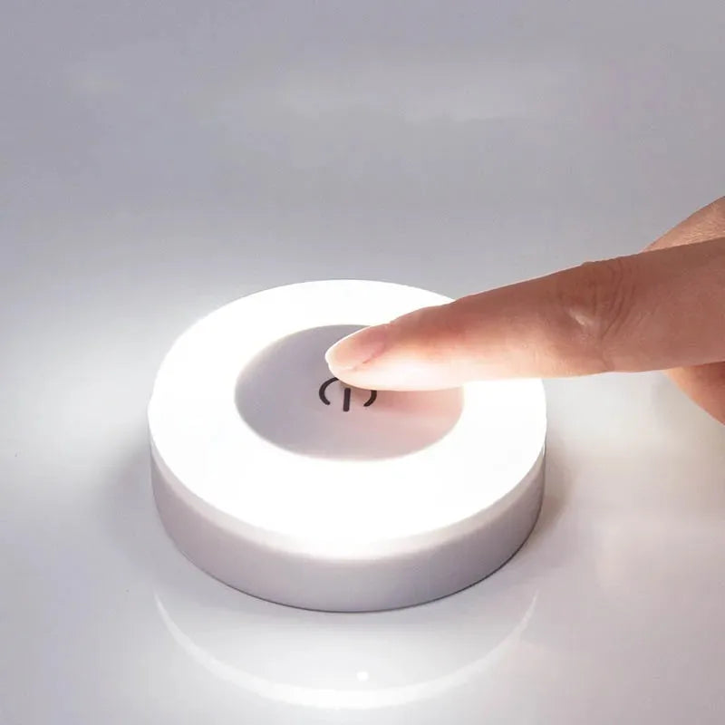 LED USB Rechargeable Touch Wall & Portable Night Light - Dimmable Magnetic Bedside Lamp for Bedroom, Living Room, Nursery