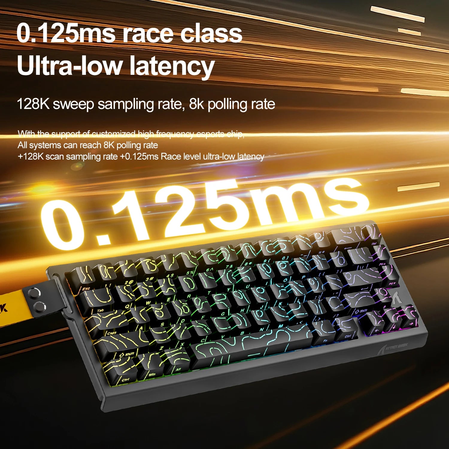 Magnetic Mechanical RGB Gaming Keyboard — 0.01mm Precision, 8000Hz Polling, 128K Scan, 0.125ms Response, Hot-Swap, Multi-Mode