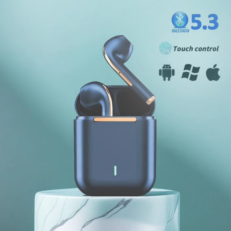 TWS Bluetooth 5.3 Wireless Earbuds, ANC Noise Cancelling, Waterproof, Long Battery Life with Mic for Gaming & Sports