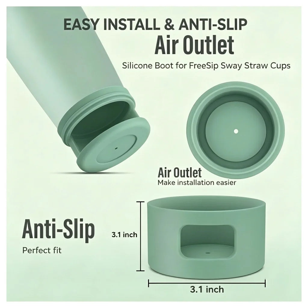 Silicone Bottom Boot Protector for Straw Tumblers — Fits 19oz/20oz (562/591ml), 24oz (710ml), 30oz (887ml), 40oz (1183ml)