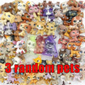 2-Pack Mini Pet Figurines — Cute Dog & Cat PVC Bobble Head Collectibles, 1.5–2 in (4.8–5.5 cm)