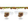 240ml (8oz) Moose Reindeer Glass Mug — Christmas Wine & Cocktail Cup
