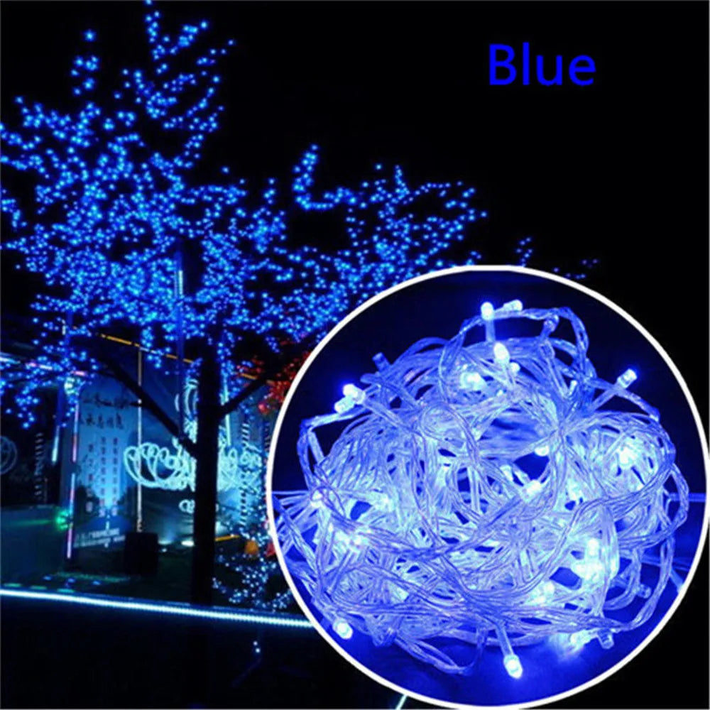 LED Fairy String Lights 8-Mode Waterproof - Multi-Color & Warm White, 5m/10m/20m/30m/50m/100m (16/33/66/98/164/328 ft), 40–600 LEDs, AC Plug
