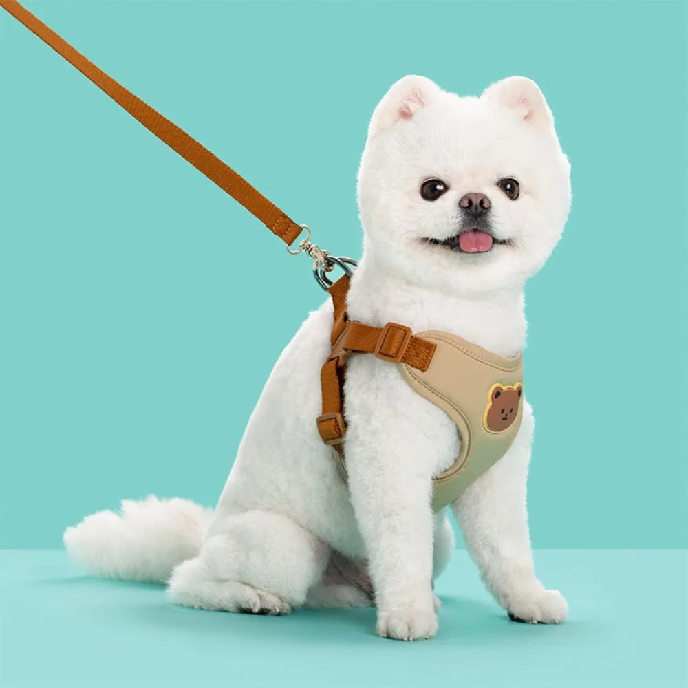 Adjustable No-Pull Dog Harness and Leash Set — Anti-Escape Pet Harness for Walking and Travel