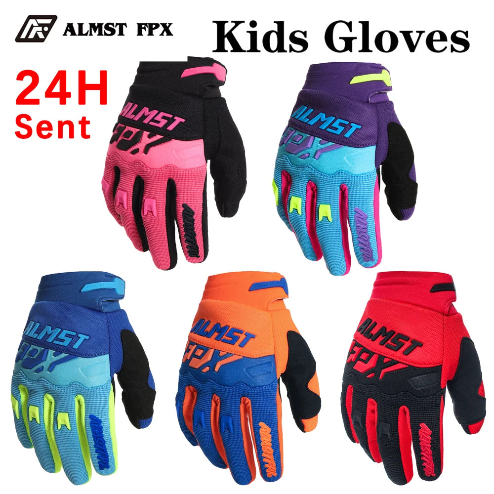 Kids MTB and Balance Bike Gloves - Breathable Touchscreen Cycling Gloves for Boys & Girls (XXS/XS/S)