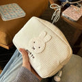 Kawaii Corduroy Cosmetic Bag — Large-Capacity Makeup Pouch, Portable Coin Purse & Pen Organizer