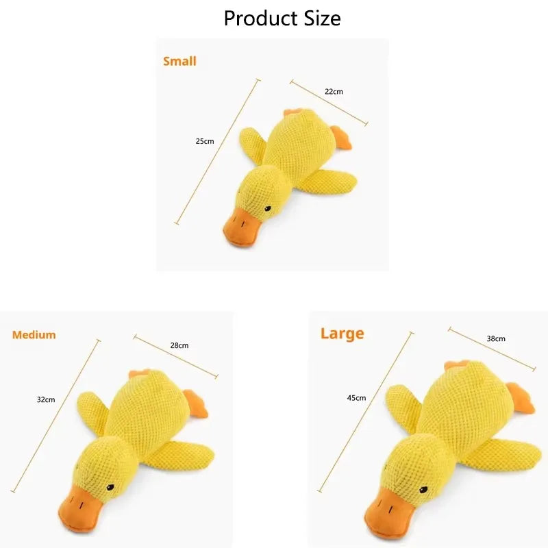 Plush Duck Dog Toy – Interactive Squeaky Cuddle Toy for Dogs, Boredom Relief & Comfort