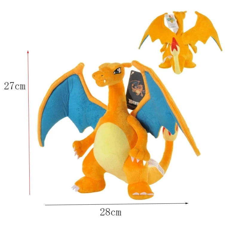 Mega Charizard X & Y Plush Toy - Kawaii Shiny Gigantamax Charizard Rayquaza Soft Anime Stuffed Figure