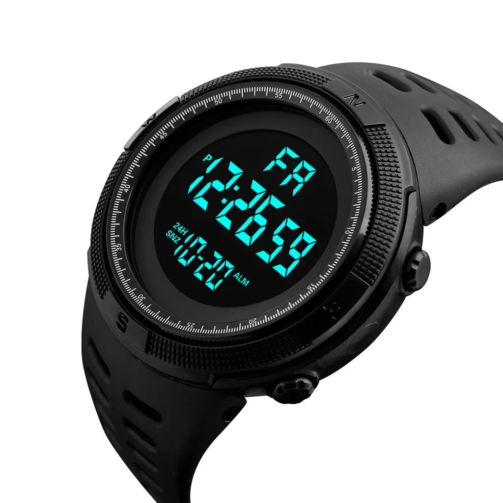 LED Digital Sports Watch 50 mm (2.0") Luminous Military Style Water-Resistant for Men, Boys & Teens