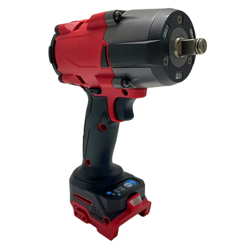2000 N·m Brushless Cordless Impact Wrench — 1/2-Inch (12.7 mm) Square Drive, 18V Battery Compatible, LED Work Light