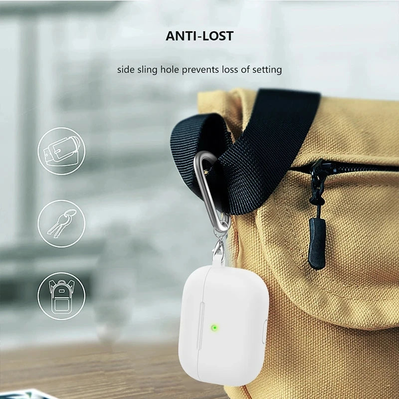 Silicone Protective Case for AirPods Pro - Shockproof Dustproof Cover, Wireless Charging Compatible