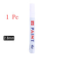 White Opaque Oily Waterproof Gel Marker Pen - Multi Nib Sizes 0.8/1.0/2.0/2.8mm for DIY, Graffiti, Sketching
