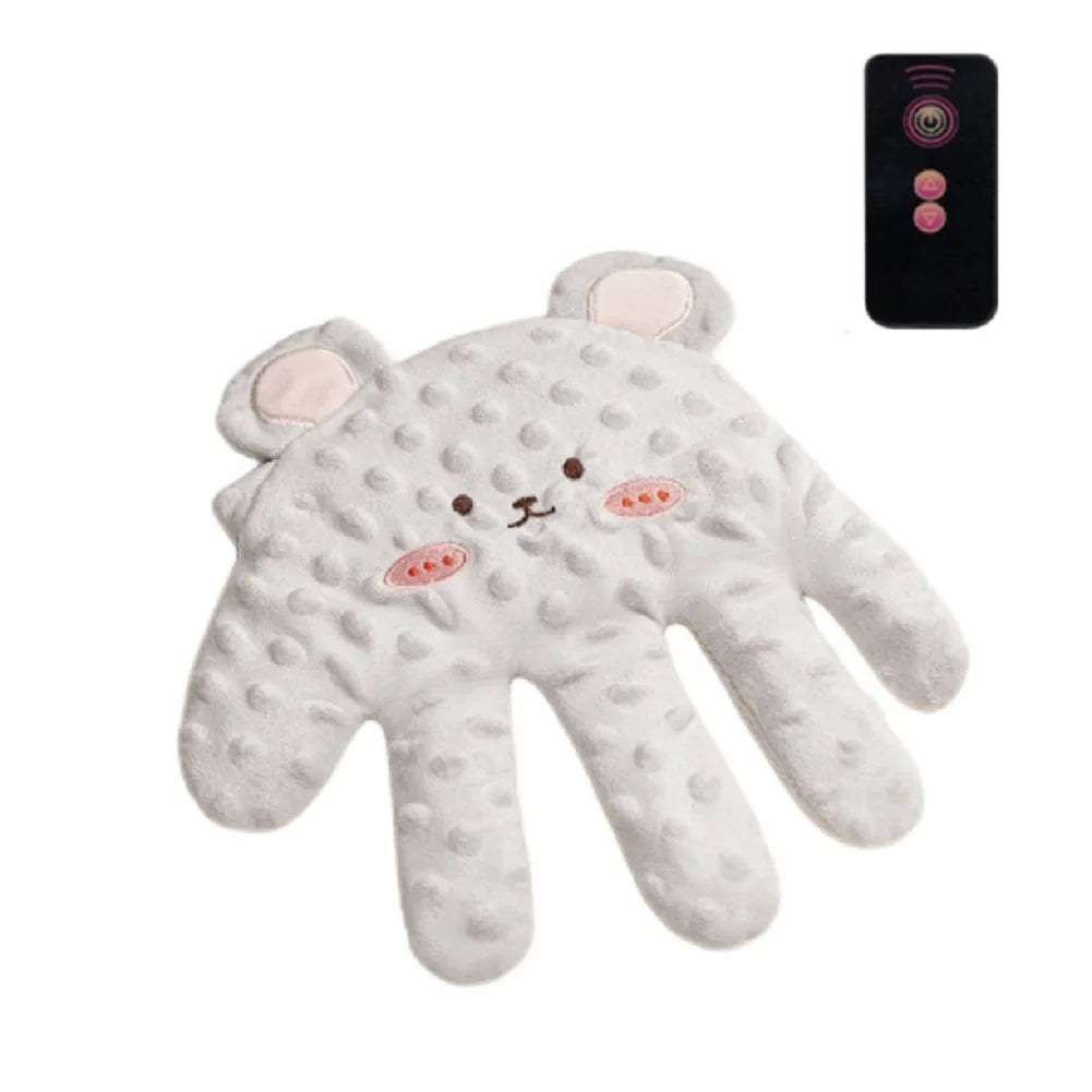 Baby Soothing Palm Sleep Pillow with Remote – Infant Calming Anti-Startle Hand Plush, 26 x 24 cm (10.2 x 9.4 in)