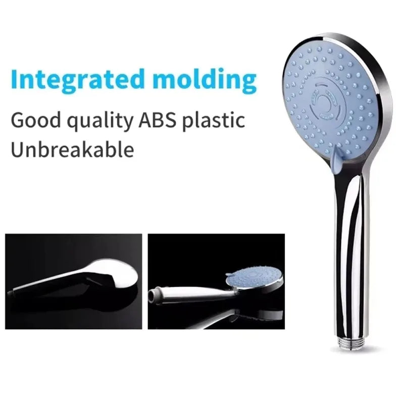 3-Piece Bathroom Shower Set – 5-Mode High-Pressure Handheld & Large Panel Rainfall Shower Head