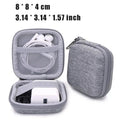 Portable Earphone & Cable Organizer Case — Leather Digital Gadget Storage Pouch