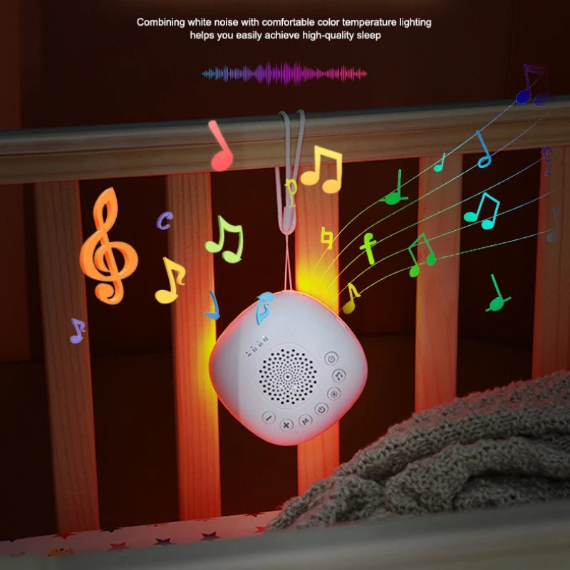 White Noise Sound Machine for Baby 20 Soothing Sounds Portable Rechargeable Sleep Machine with Volume Control and Timer
