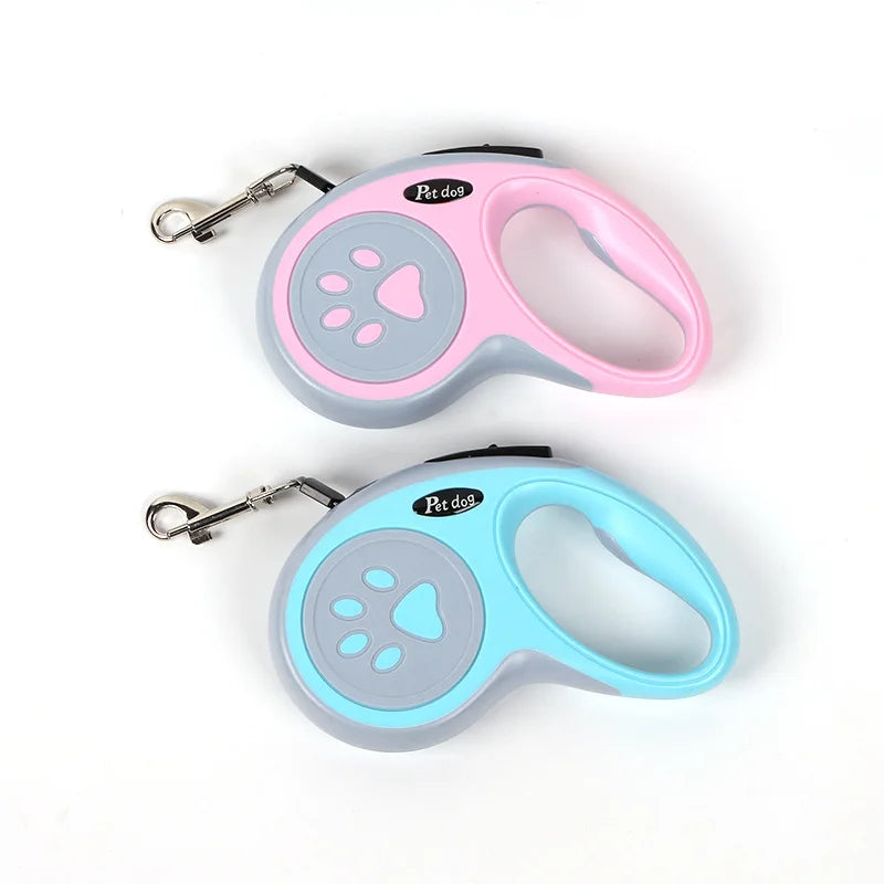Retractable Nylon Dog Leash 3m/5m (9.8/16.4 ft) Extendable Lead for Small & Medium Dogs and Cats