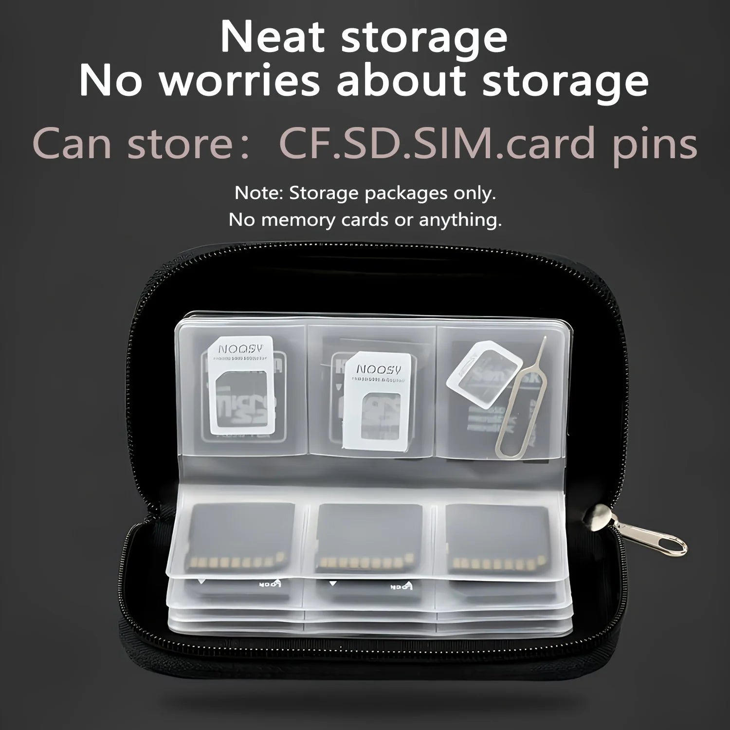 22-Slot Memory Card Organizer Case for SD MicroSD CF SDHC MS & Game Cards