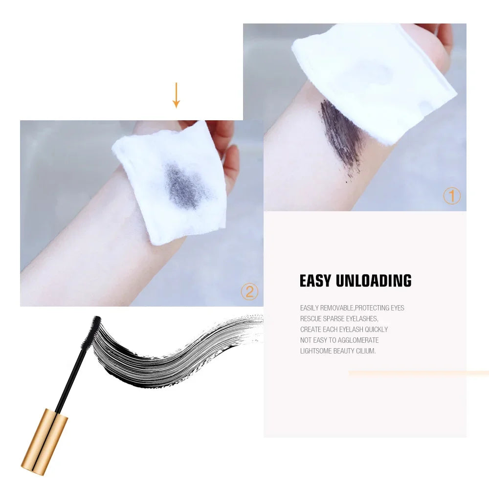 3D Lengthening Waterproof Mascara – Curling, Smudge‑Proof Lash Extension Effect, Black
