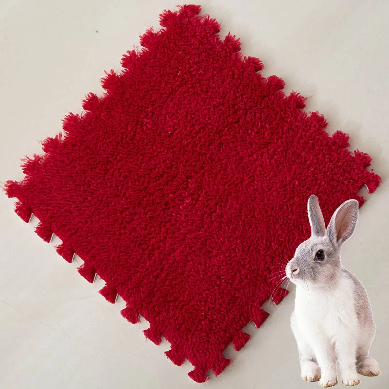 30 x 30 cm (11.8 x 11.8 in) EVA Foam Pet Warming Pad — Soft Fleece Sleeping Mat for Guinea Pigs, Hamsters, Rabbits (1–10 pcs)