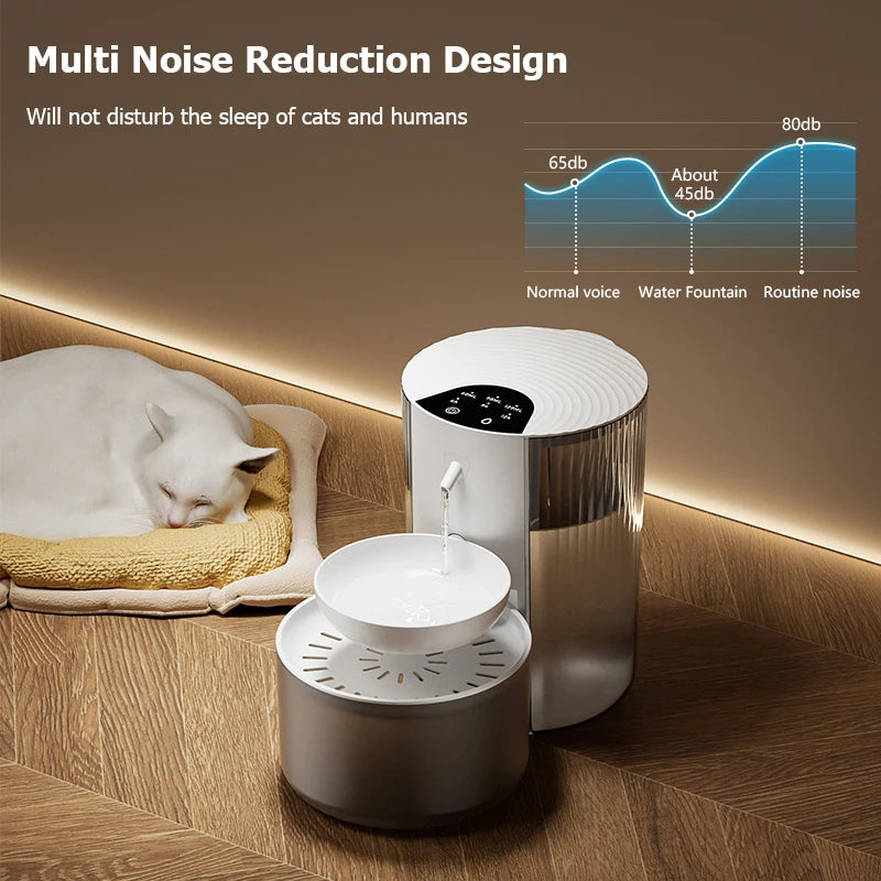 Rechargeable Smart Pet Water Dispenser – Wireless Cat Fountain & Automatic Dog Water Feeder