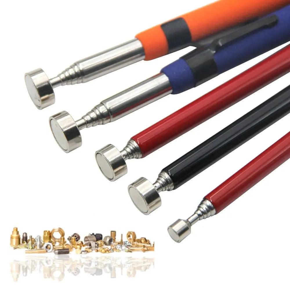 3-Pack Magnetic Retractable Pickup Tools - Telescopic Magnetic Pen Grabbers, 5/8/10 lb (2.3/3.6/4.5 kg), Extendable 5.3–28.7 in (135–730 mm)