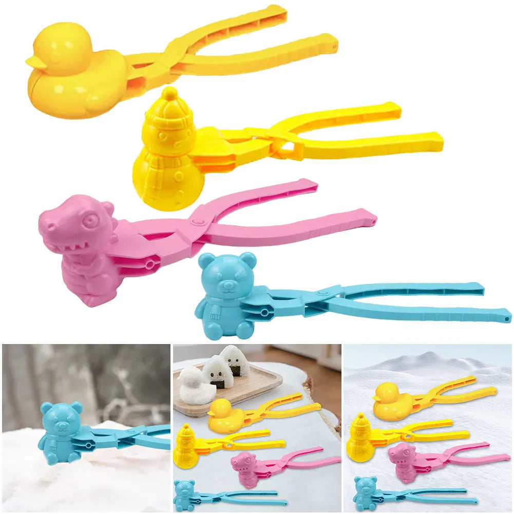 Duck Onigiri Mold & Snowball Maker with Handle - Cute Animal Rice Ball Shaper for Bento, Kids & Adults