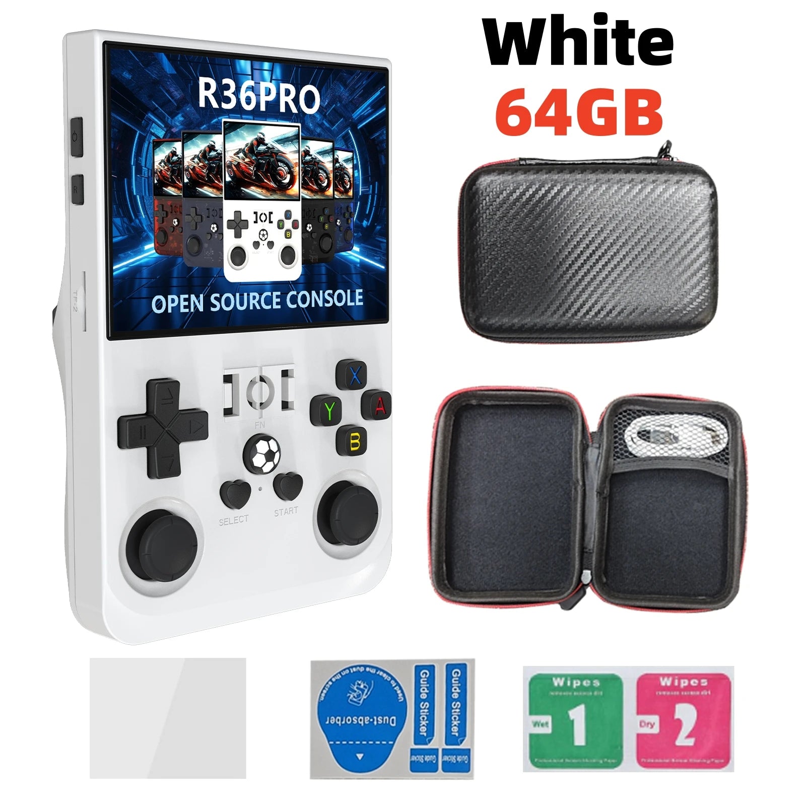 Open-Source Retro Handheld Game Console 3.5-inch (8.9 cm) IPS Screen Portable Pocket Player 128GB Storage 22,000 Games