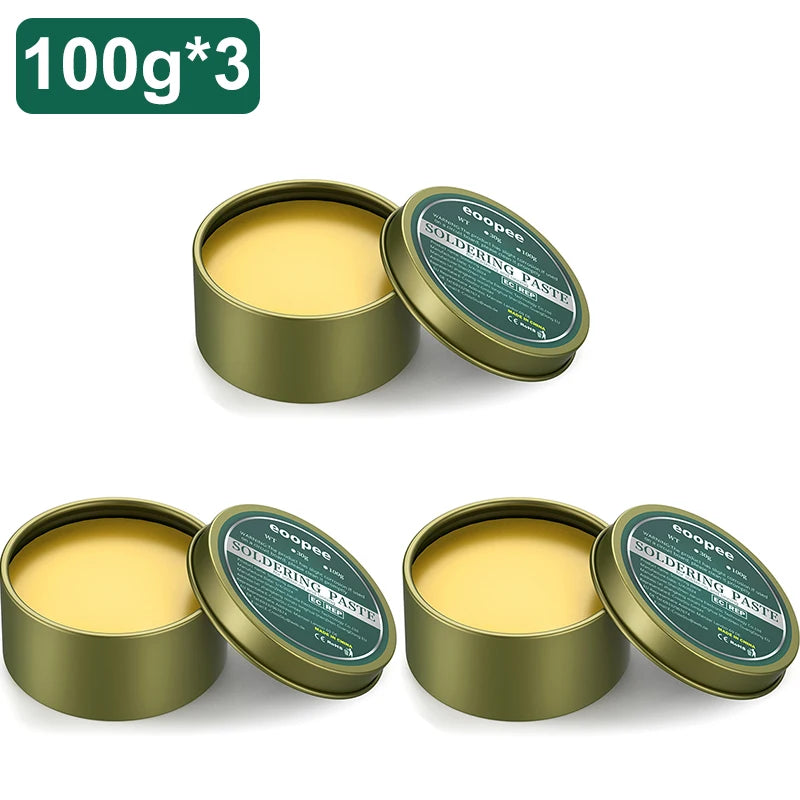 Lead-Free Solder Paste Rosin Flux 10g / 30g / 100g - No-Clean Soldering Paste for PCB & Electronics Repair