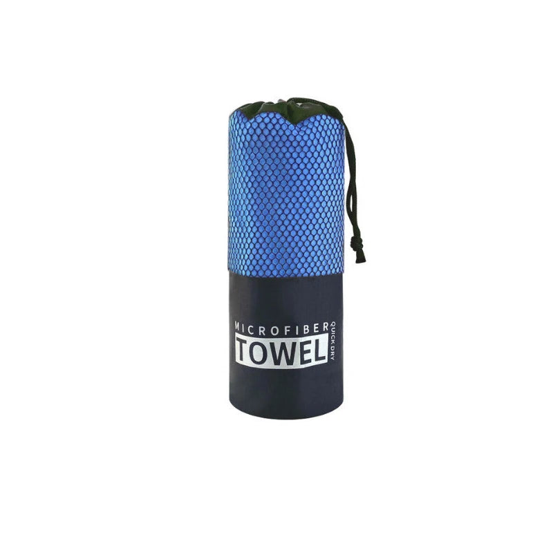 Quick-Dry Microfiber Sports Towel — 40x80 / 80x160 cm (15.7x31.5 / 31.5x63 in) for Gym, Swim, Beach & Camping (Blue, Gray, Green, Orange)